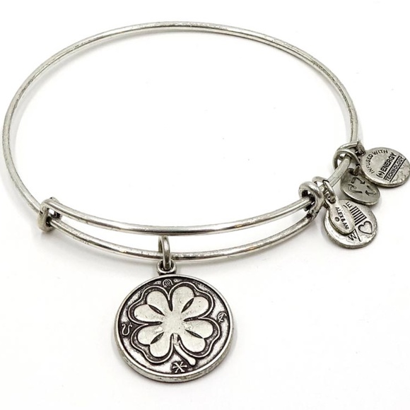 Alex and Ani Jewelry - Alex and Ani Four Lead Clover Bangle